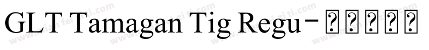 GLT Tamagan Tig Regu字体转换